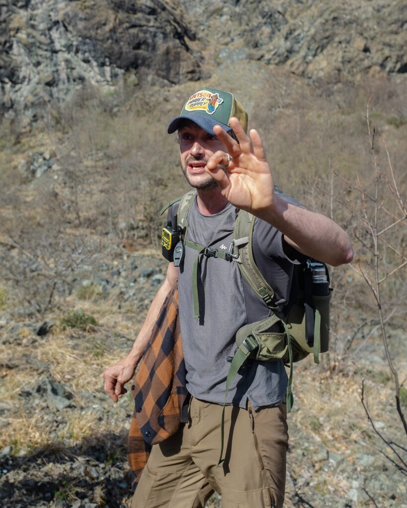 In trekking in Val d'Arda con Giacomo Bandini